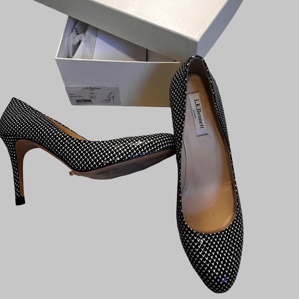 Lk Bennett lizard pumps